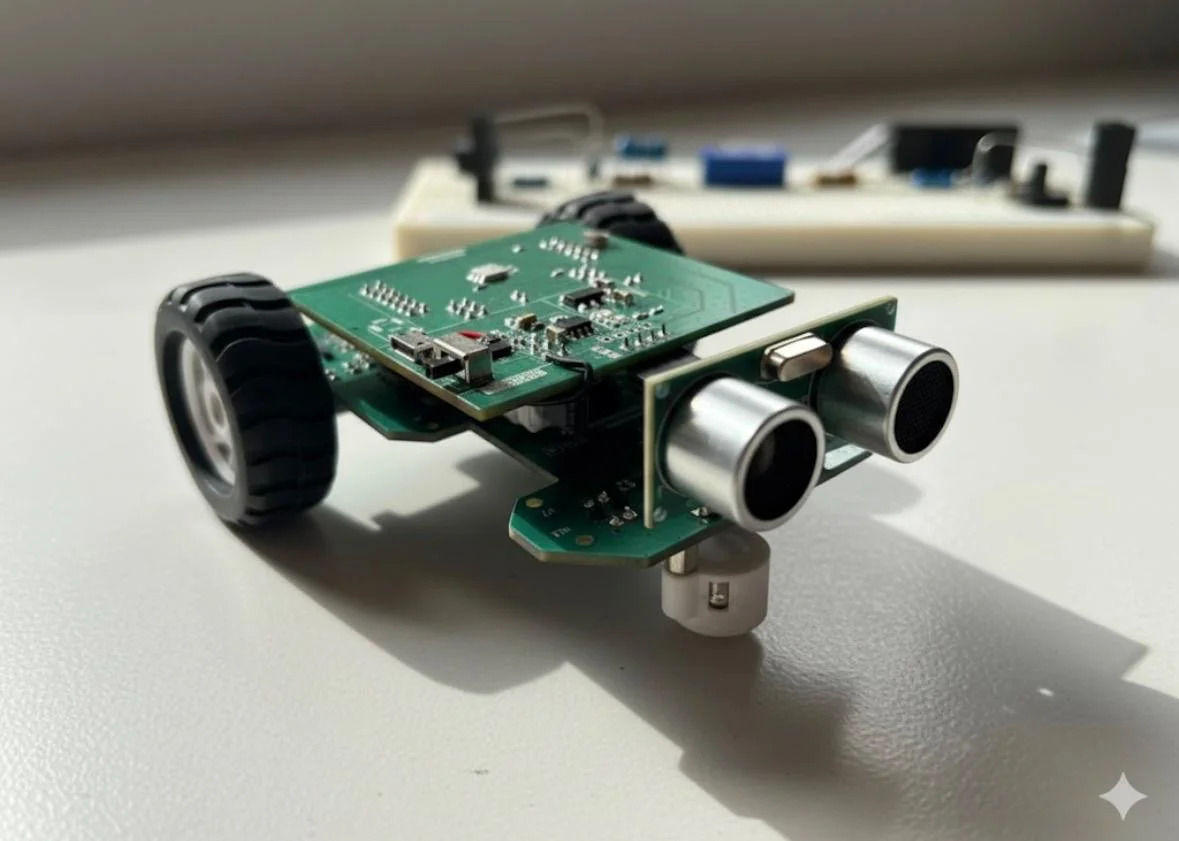 Assembled robot car