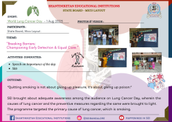 9. Lung Cancer Day
