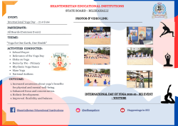 INTERNATIONAL YOGA DAY